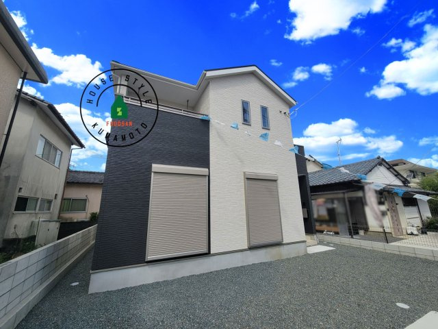 熊本市南区出仲間7丁目第3-1棟（1号棟）　の外観|デザイン性のある外観です。