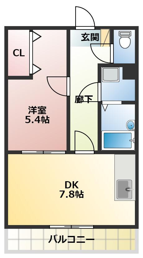 ガーデンコート平松APの間取り