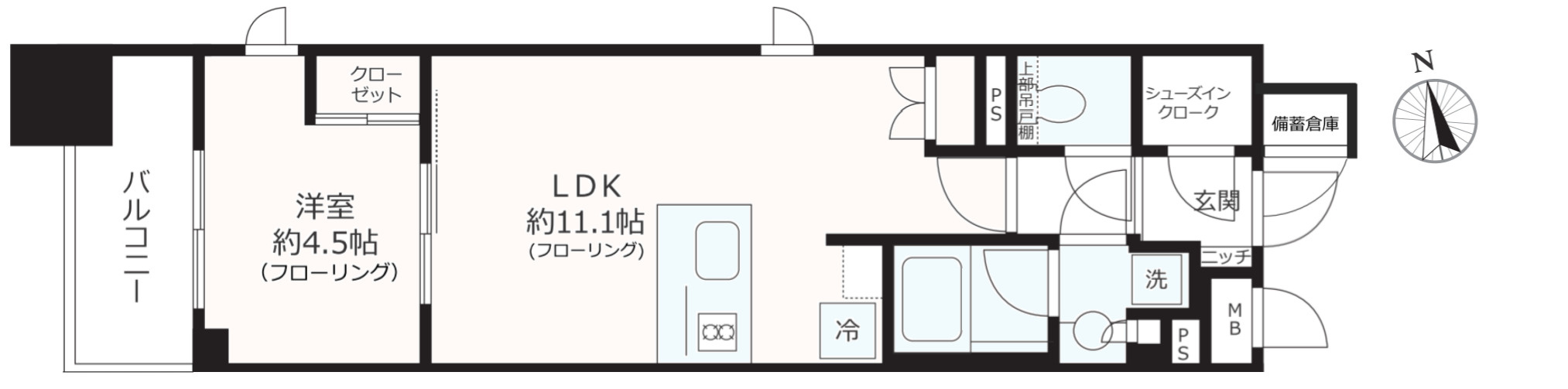 アトラスリベルタ文京湯島の間取り