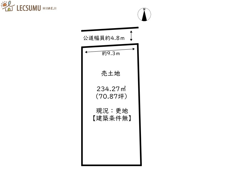姫路市網干区興浜／売土地の土地図