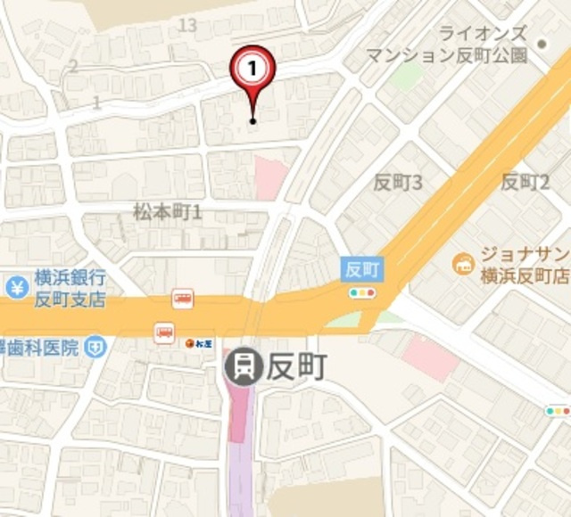 ao yokohamaの地図