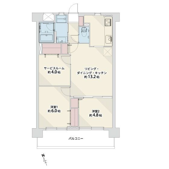 【間取り】 | アムール和白6☆仲介手数料無料☆