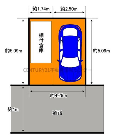 【土地図】 | 平尾３丁目　倉庫付土地