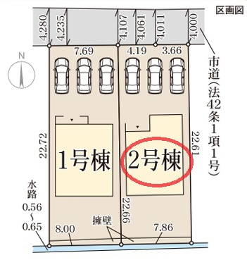 【区画図】 | リーブルガーデン天理市別所町 | 区画図