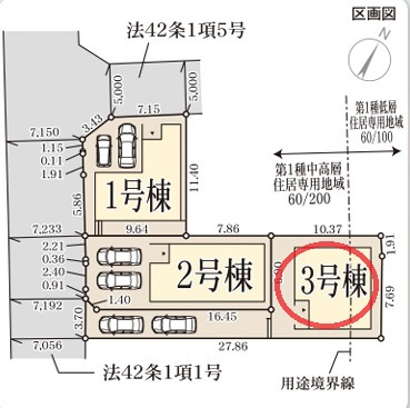 【区画図】 | リーブルガーデン京都市北区鷹峯南鷹峯町 | 区画図
