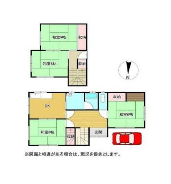 岩出市曽屋　中古戸建の間取り