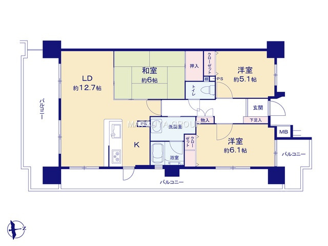 【間取り】の画像