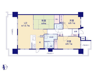【間取り】 | グローリアス三河安城第2