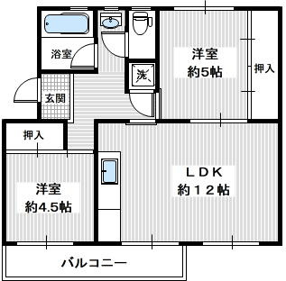 【間取り】 | 金剛第三住宅・213棟（収益物件）