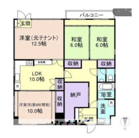 和歌山市土入1棟マンションの間取り|１階住戸