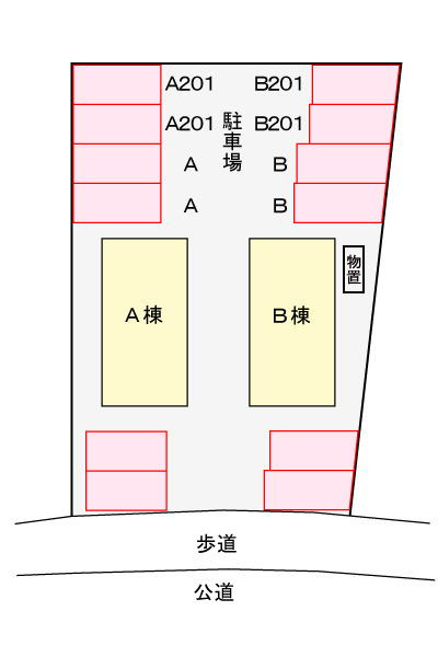 南小畑１丁目店舗付アパートＡの駐車場|駐車場