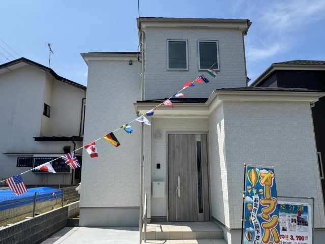 松戸市八ケ崎３丁目新築戸建【八ヶ崎第二小学校：5分】の外観|B号棟外観・完成済み内覧可能です！