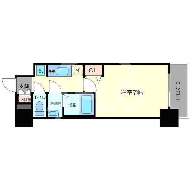 プレサンス大阪福島シエルの間取り|プレサンス大阪福島シエル　間取り