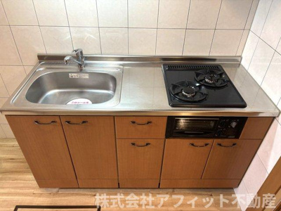 【キッチン】 | アルファルド | 二口ガスコンロ