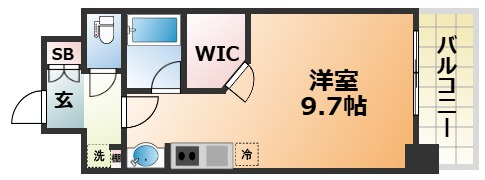 アスヴェル神戸駅前の間取り