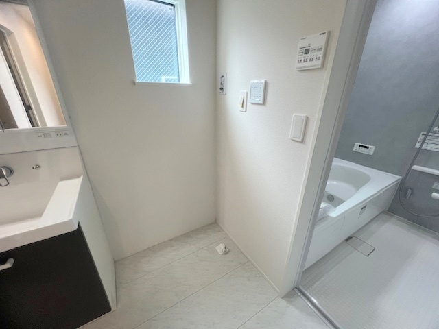 茅ヶ崎市松が丘1丁目　新築戸建　1号棟のランドリースペース|洗濯機置き場♪