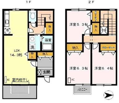 クレール琴山の間取り