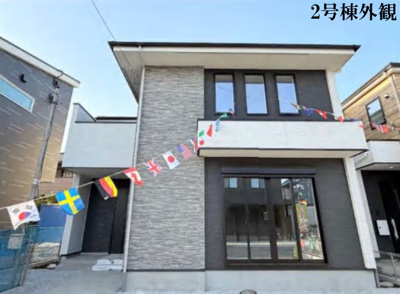 【外観】 | 所沢市上安松　全3棟 2号棟 | 所沢市上安松の閑静な住宅街に佇む限定3邸！生活に便利な商業施設(SOCOLA所沢)が徒歩14分！お買物に便利です♪