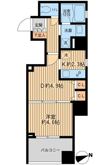 【間取り】 | クリオ戸越銀座壱番館