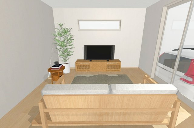 寺本５丁目　メインプラン　建築条件付き土地の完成予想図|【イメージパース】