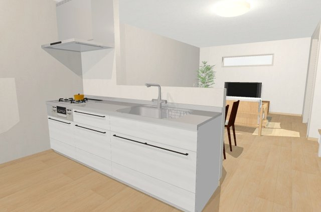 寺本５丁目　メインプラン　建築条件付き土地の完成予想図|【イメージパース】