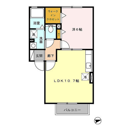 パルファンローズの間取り