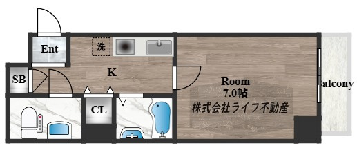 パークモダン高井田の間取り