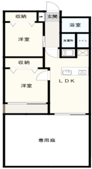 【間取り】 | 【HP限定公開】小金井第2コーポラス　1階