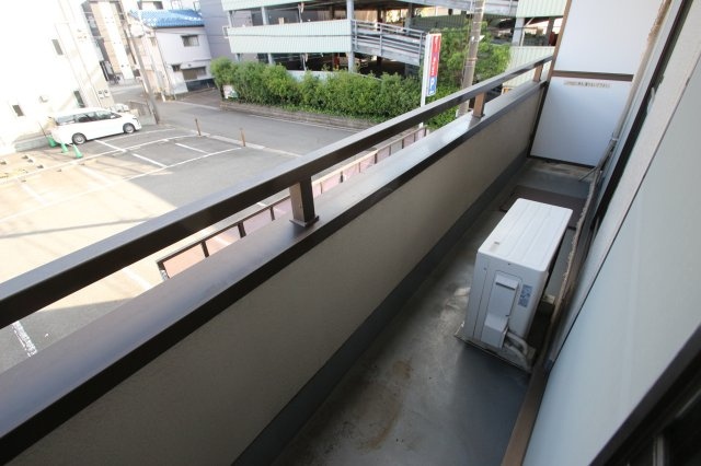 マンションシラヌイのバルコニー