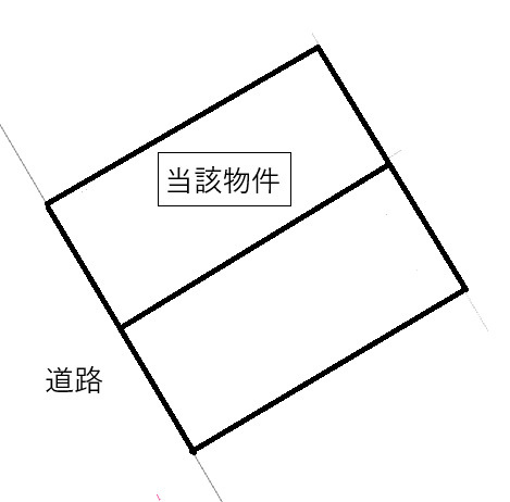 玉里団地2丁目　売地の区画図