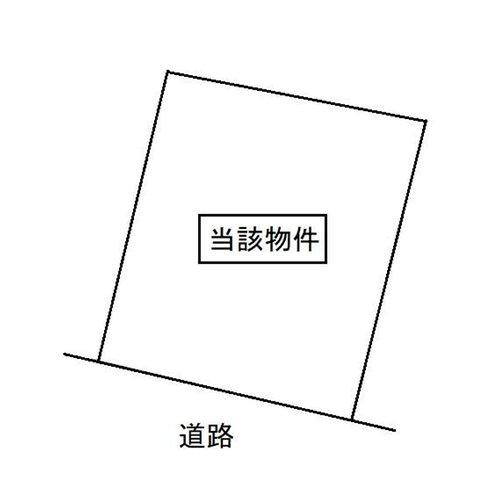 大明丘3丁目　売地の土地図|南西向きです。