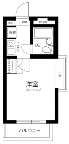 【間取り】 | プライムガーデン桜上水