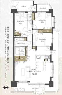 【間取り】 | 【ライオンズガーデン植田中央】✨️仲介手数料無料✨️植田小学校・植田中学校