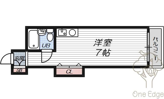 スペースシャトー中津の間取り