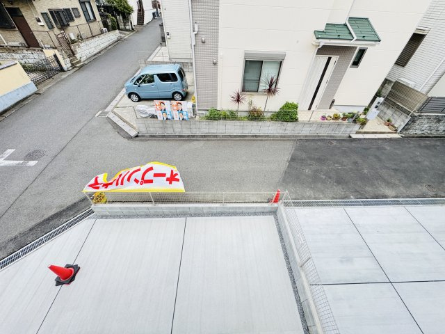 柏市光ヶ丘４丁目新築戸建【酒井根東小学校：5分】の展望|バルコニーより道路側眺望