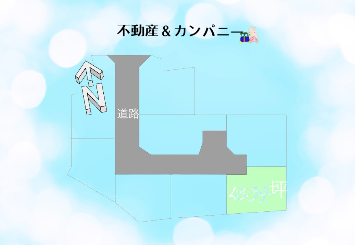 三町三丁目売土地の土地図