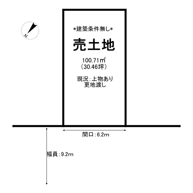 鳥取市元魚町土地の土地図