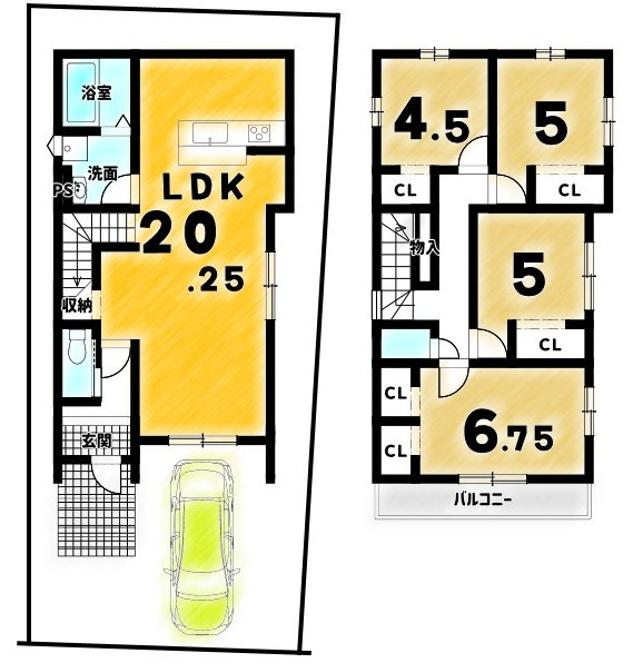 日野西大道町１号地の外観