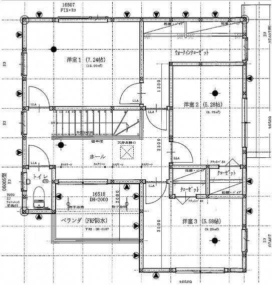 八戸市大字白銀町字白浜道　令和4年築未入居物件の間取り