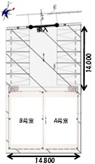 印場元町５－２ＧＩＭＵＣＯの区画図