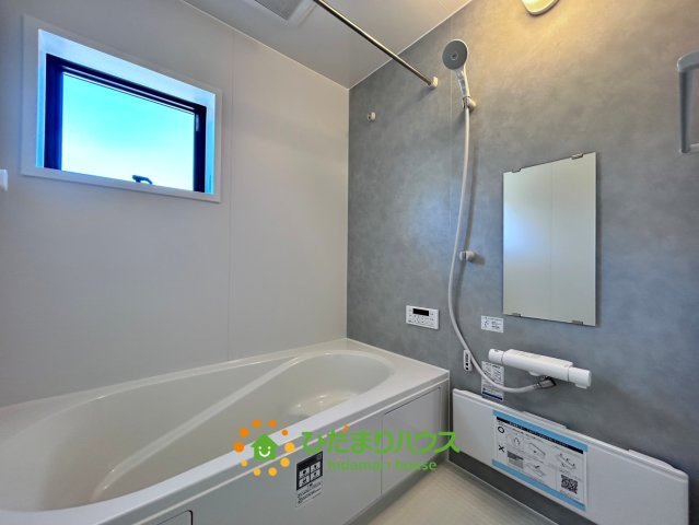 蓮田市椿山第7　新築一戸建て　リーブルガーデンの浴室|広々したお風呂で日々の疲れを癒してください♪
