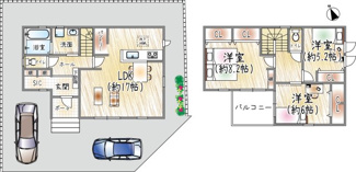 【間取り】 | 笹部2丁目 | 3号棟