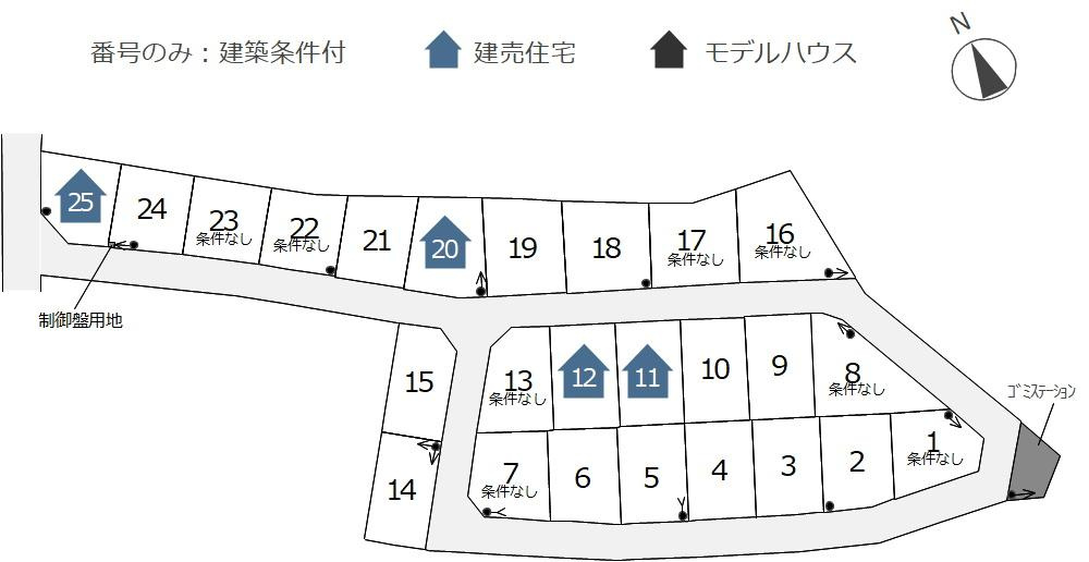 小山市大字中久喜　新築戸建25の区画図
