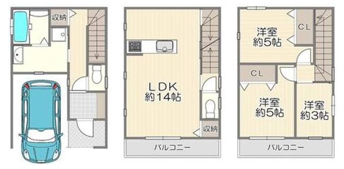 星田2丁目　中古一戸建ての間取り|間取り図はいかがですか？ご希望を叶える間取りですか？リビングの広さは？水回りの位置は？カウンターキッチン？など色々な情報が集約されています。弊社ではリフォームなどのご相談も承っております。