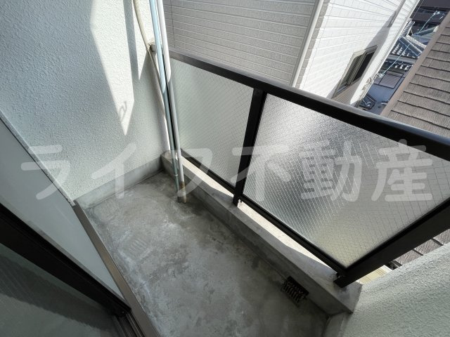 ハーモニーハイツ花園東のバルコニー|陽当たり良好なバルコニーです