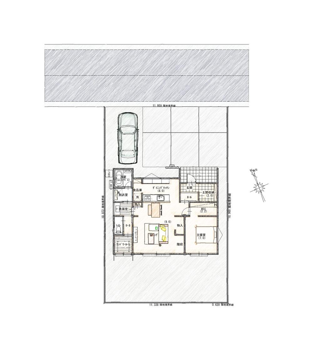 小山市大字中久喜　新築戸建12の間取り