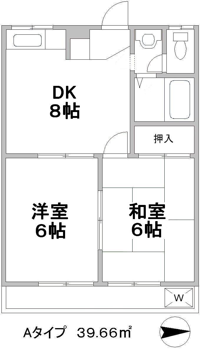 フラワーハイツの区画図
