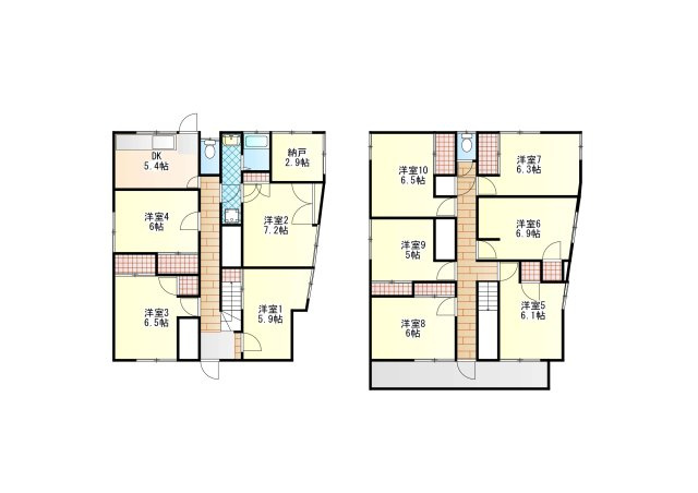 下伊福本町　寮の間取り