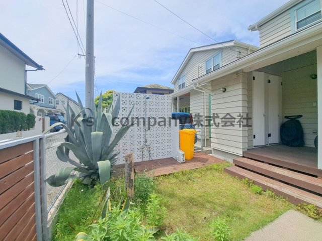 茅ヶ崎市浜須賀　中古戸建の庭|お庭でガーデニングや植栽が楽しめます◇