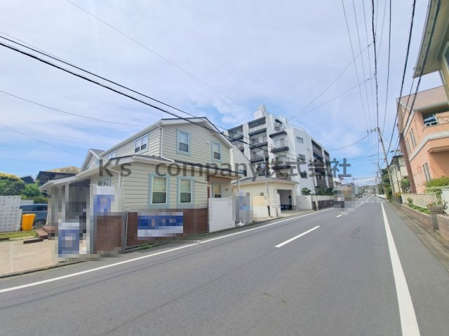 茅ヶ崎市浜須賀　中古戸建の前面道路含む現地写真|前面道路の様子です◇